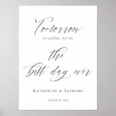 歓迎モダン前の夜のリハーサル ポスター (正面)