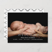 歓迎モダン発表 案内ポストカード (正面/裏面)