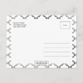 歓迎モダン発表 案内ポストカード (裏面)