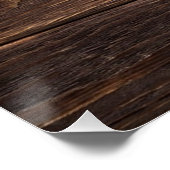 歓迎モダン素朴の後で幸せ結婚に ポスター (コーナー)