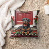 歓迎ロットワイラー クッション (ブランケット)