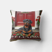 歓迎ロットワイラー クッション (裏面)