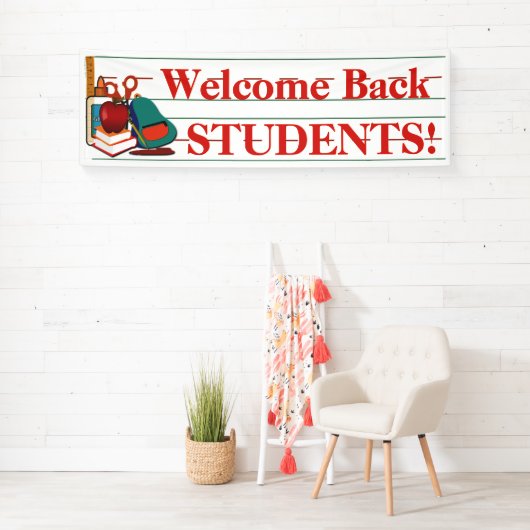 歓迎学生のカスタマイズ可能な校旗 横断幕 (インサイチュ)