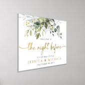 歓迎実在の前夜は緑に覆われている 箔ポスター (レイダウン)