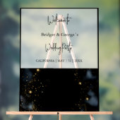 歓迎抽象芸術結婚ブラック&フロスト アクリルサイン (ニュートラル)