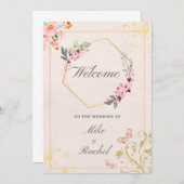 歓迎招待状 招待状 (正面/裏面)