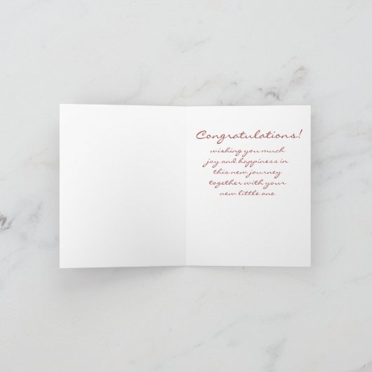 歓迎新生児 カード (内部)