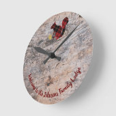 歓迎素朴プレイドリス ラウンド壁時計 (傾斜)