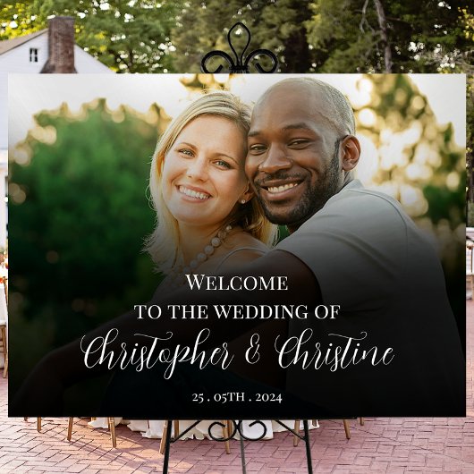 歓迎結婚サイン写真ポスター ポスター