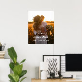 歓迎結婚サイン写真ポスター ポスター (ホームオフィス)