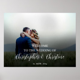 歓迎結婚サイン写真ポスター ポスター