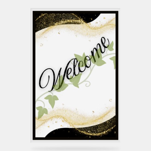 歓迎結婚サイン アクリルサイン (正面)