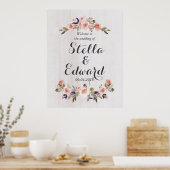 歓迎結婚サイン ポスター (キッチン)