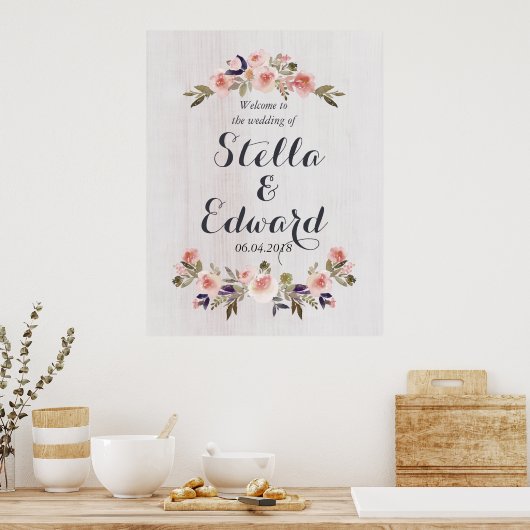 歓迎結婚サイン ポスター (キッチン)