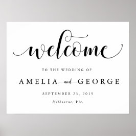 歓迎結婚サイン ポスター