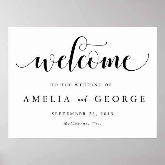 歓迎結婚サイン ポスター (正面)