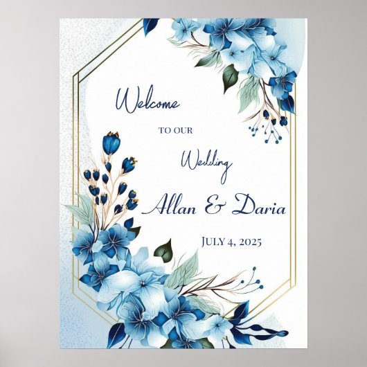 歓迎結婚サイン ポスター (正面)