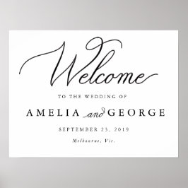 歓迎結婚サイン ポスター