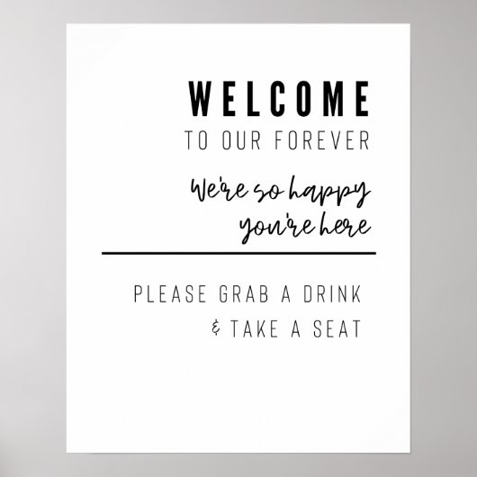 歓迎結婚サイン ポスター (正面)