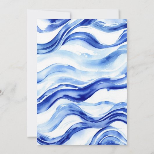 歓迎航海のパーティー:男の子の赤ちゃんシャワー 招待状 (裏面)