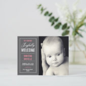 歓迎誕生のお知らせ 案内ポストカード (スタンド正面)