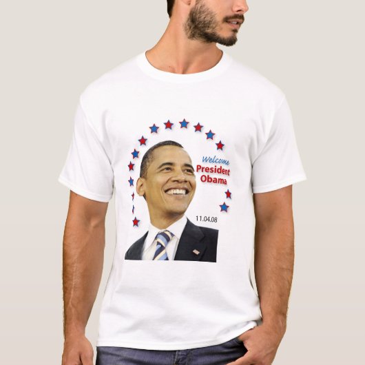 歓迎、オバマ大統領! Tシャツ (正面)