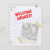 歓迎 ポストカード (正面/裏面)