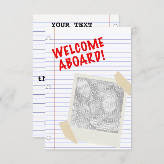 歓迎 招待状 (正面/裏面)