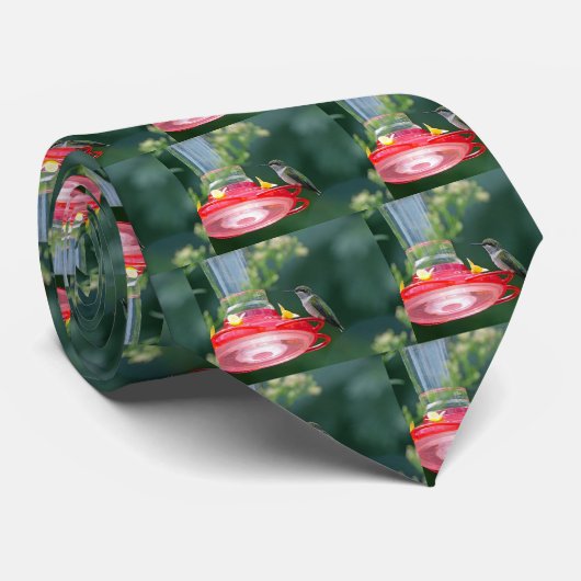 止まったハチドリ ネクタイ (ロール)