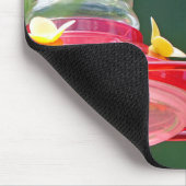 止まったハチドリ マウスパッド (コーナー)