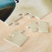 止まったルビーと緑の小さなハミングバード ジグソーパズル (側面)