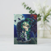 「止まって座って何もなし」はがき ポストカード (スタンド正面)