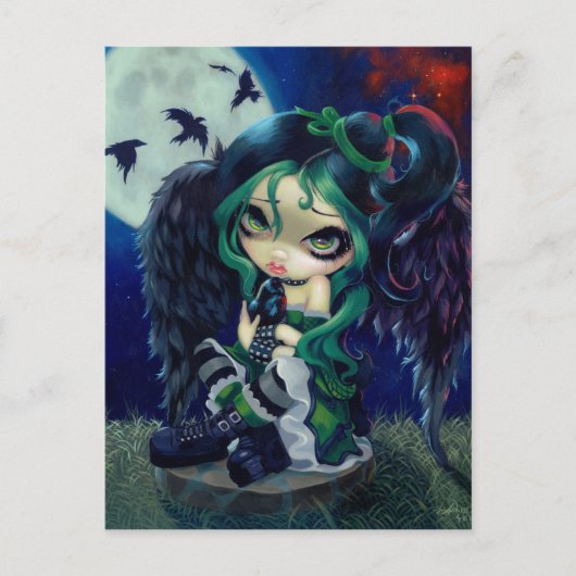 「止まって座って何もなし」はがき ポストカード (正面)