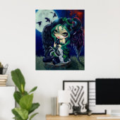 止まって座って何もアートプリントの妖精 ポスター (ホームオフィス)