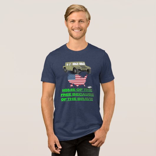 止まらないベテラン トライブレンドTシャツ (正面全面)
