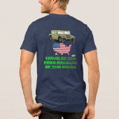 止まらないベテラン トライブレンドTシャツ (裏面)