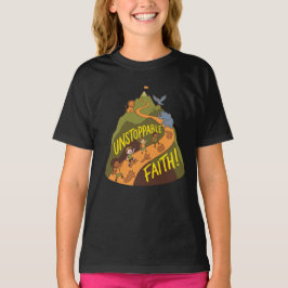 止まらない信仰の冒険 - 子供たちの自然の山 Tシャツ