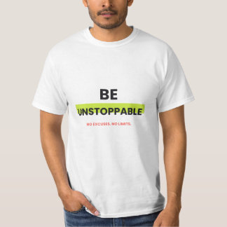 : 止まらない強気モチベーショナルTシャツ Tシャツ
