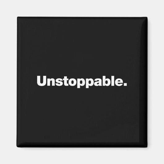 止まらない言葉 _ Unstoppaと言うデザイン マグネット (正面)