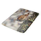 止まらない赤い回転石 バスマット (アングル)