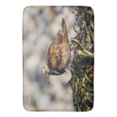 止まらない赤い回転石 バスマット (正面縦)