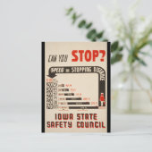 止まれますか？道路安全ポスター ポストカード (スタンド正面)