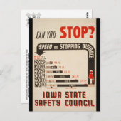 止まれますか？道路安全ポスター ポストカード (正面/裏面)