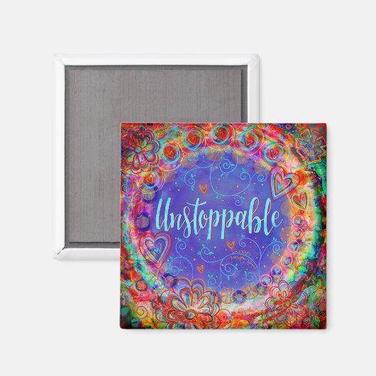 止められないお洒落かわいらしフローラ感動的 マグネット (正面/裏面)