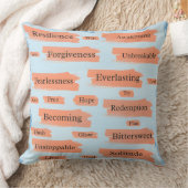 止められないはっきりした言葉の枕 クッション (ブランケット)