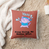 止められないエネルギー💪グリット&グレース装飾用クッション クッション (ブランケット)