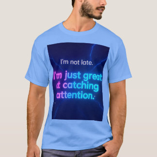 止められないネオンボルトティーY2Kエネギー落下 Tシャツ