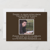 止められないモダングラッドフォトクラシック卒業式 招待状 (裏面)