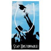 止められない卒業祝いを続ける スモールペーパーバッグ (正面)