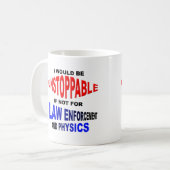 止められない問題の面白いマグカップ コーヒーマグカップ (正面左)